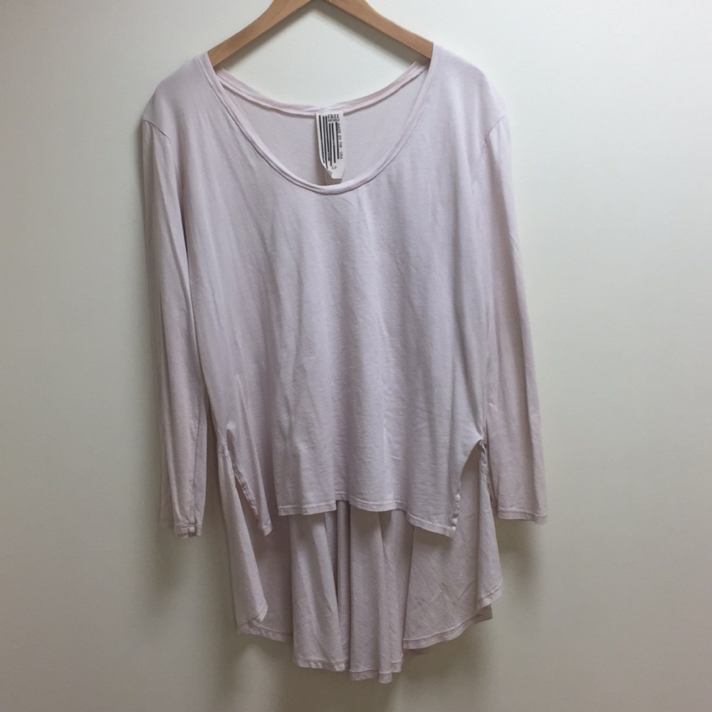 Free People Pale Pink Flowy Ballet Top